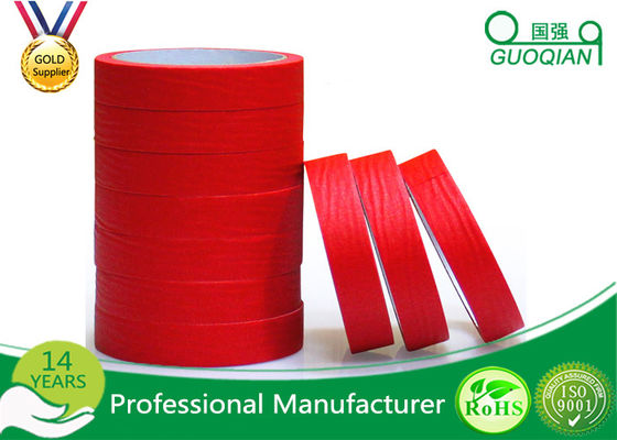 China Krepppapier des Qualitätsproduktes rotes Maksing Band für Automobilmalereidekoration 75mm Breite fournisseur