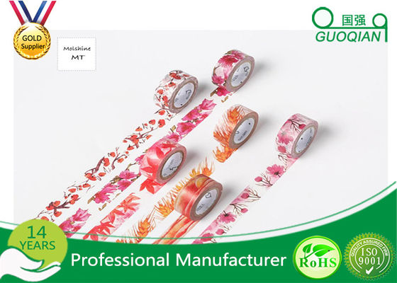 China 6 Pantone Farbdruck nettes Maskierungswashi Lochstreifen für Handwerk der Dekorations-/DIY fournisseur