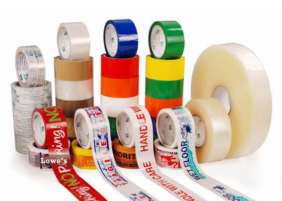 China Kundenspezifisches wasserbasiertes Acryl Druckpackband für Vorlagenkarton-Verpackung fournisseur