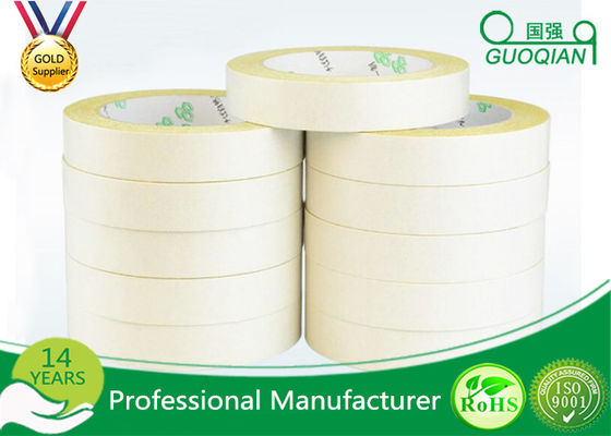 China Gelbes Gewebe-Baumwollpapier-industrielles Stärke-Doppeltes versah Band-Rolle mit Seiten fournisseur