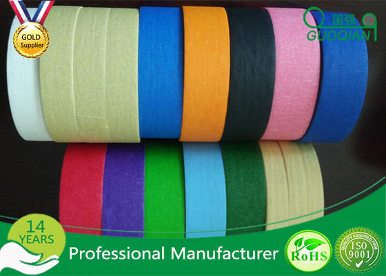 China Dekorations-Silikon-klebendes Handwerk farbiges selbsthaftendes Kreppband für DIY-Industrie fournisseur