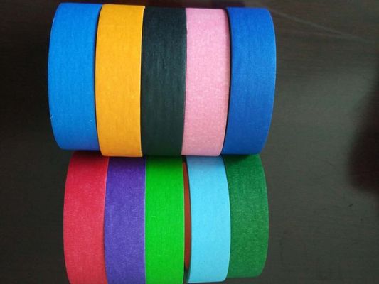 China Krepp-Papier färbte selbsthaftendes Kreppband-selbstbewegendes dekoratives selbsthaftendes Kreppband der hohen Qualität fournisseur
