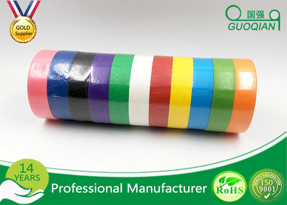 China Schutzträger farbiges selbsthaftendes Druckkreppband für Auto-Farbe, Kennzeichnung, verzierend fournisseur