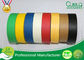 Weiß/Gelb/rotes Krepp-Papier-dekoratives selbsthaftendes Kreppband mit Gummi basierte Gule fournisseur